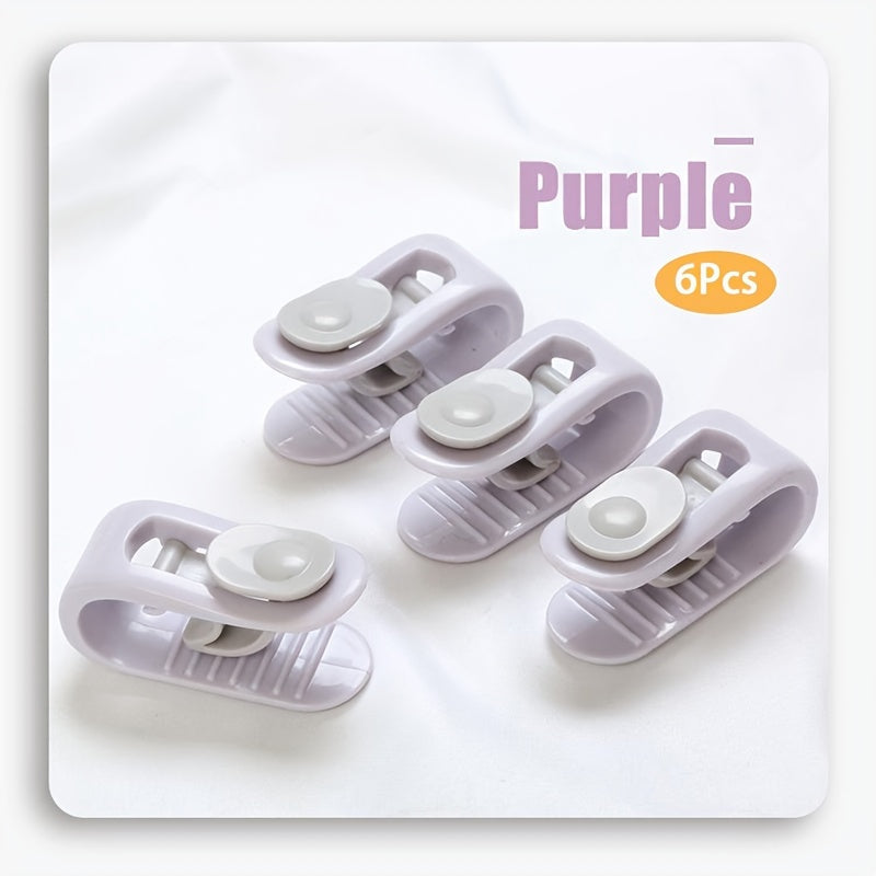 Set of 6 Green Needle-Free Bed Sheet Clips for Secure Fit and Slipping Prevention