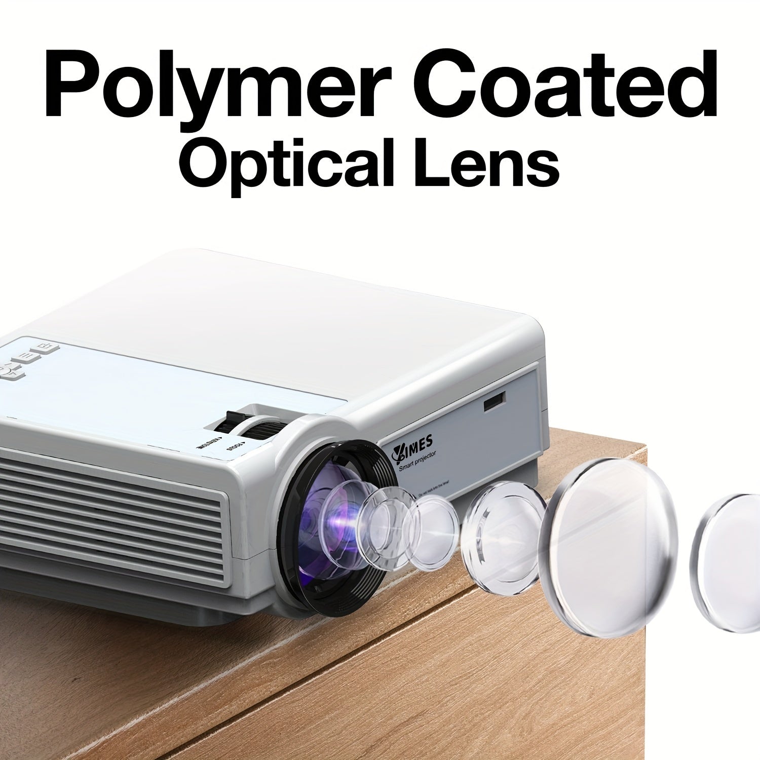 Multimedia Projector with WiFi 1080P Support Portable Home Theater