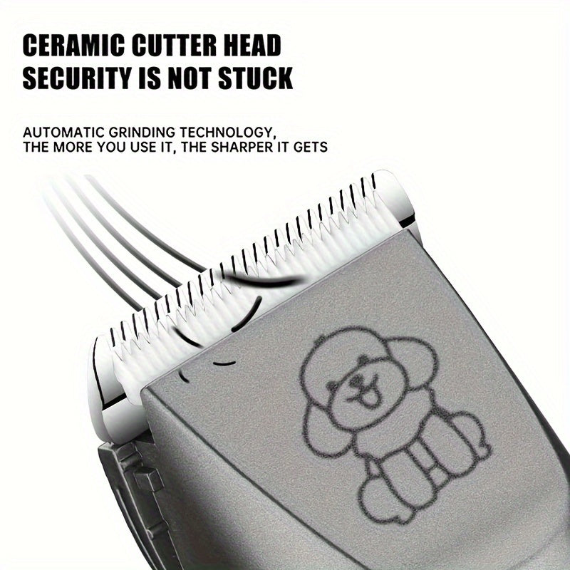 Pet Grooming Kit with Low Noise Trimmer and Power Indicator Light for Dogs Cats and Pets