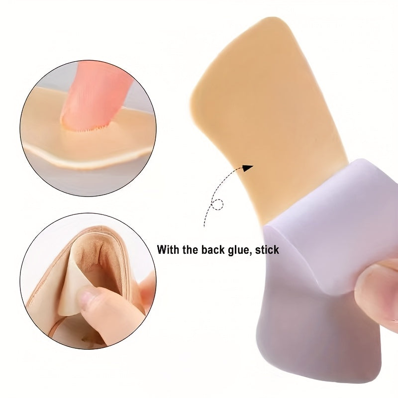 6 Pcs Women Men Thick Cushioned Shoe Insoles Black Beige Anti-Slip