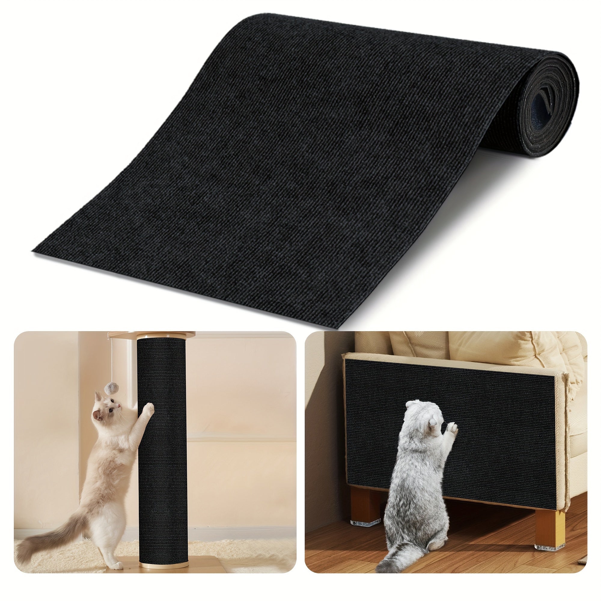Polyester Felt Cat Scratching Pad Multi-Size Pack Wall and Furniture Protector