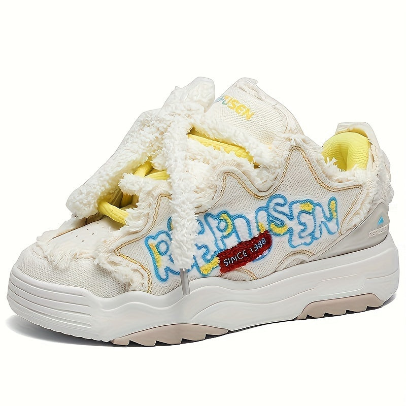 Women Casual Tassel Sneakers Microfiber All-Season Low Top Lace-Up Shoes