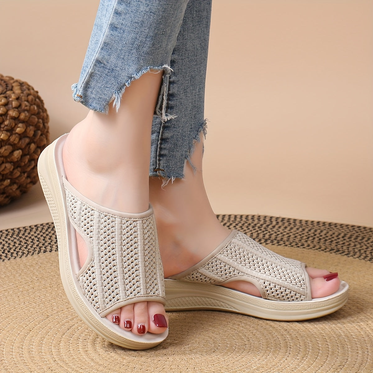 Ayollar uchun mato shippaklar, egiluvchan tagli, poliuretan asosli, qulay