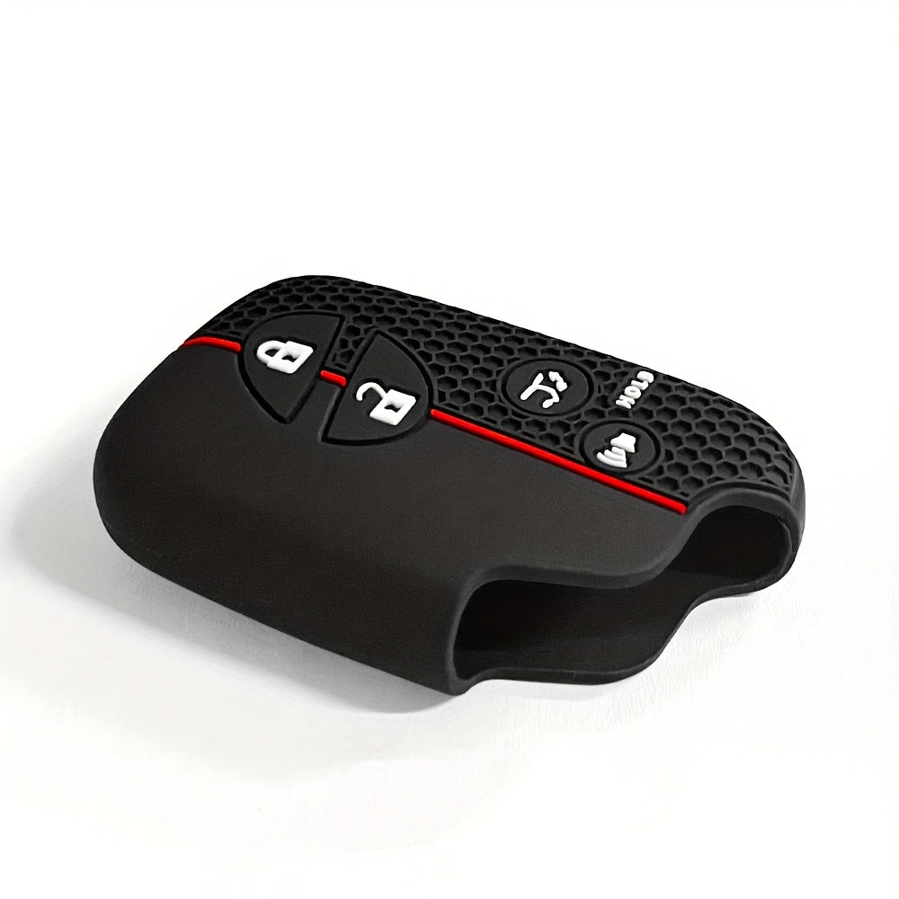 Universal Silicone Key Cover Compatible with Remote Fob, Anti-Drop Wear-Resistant