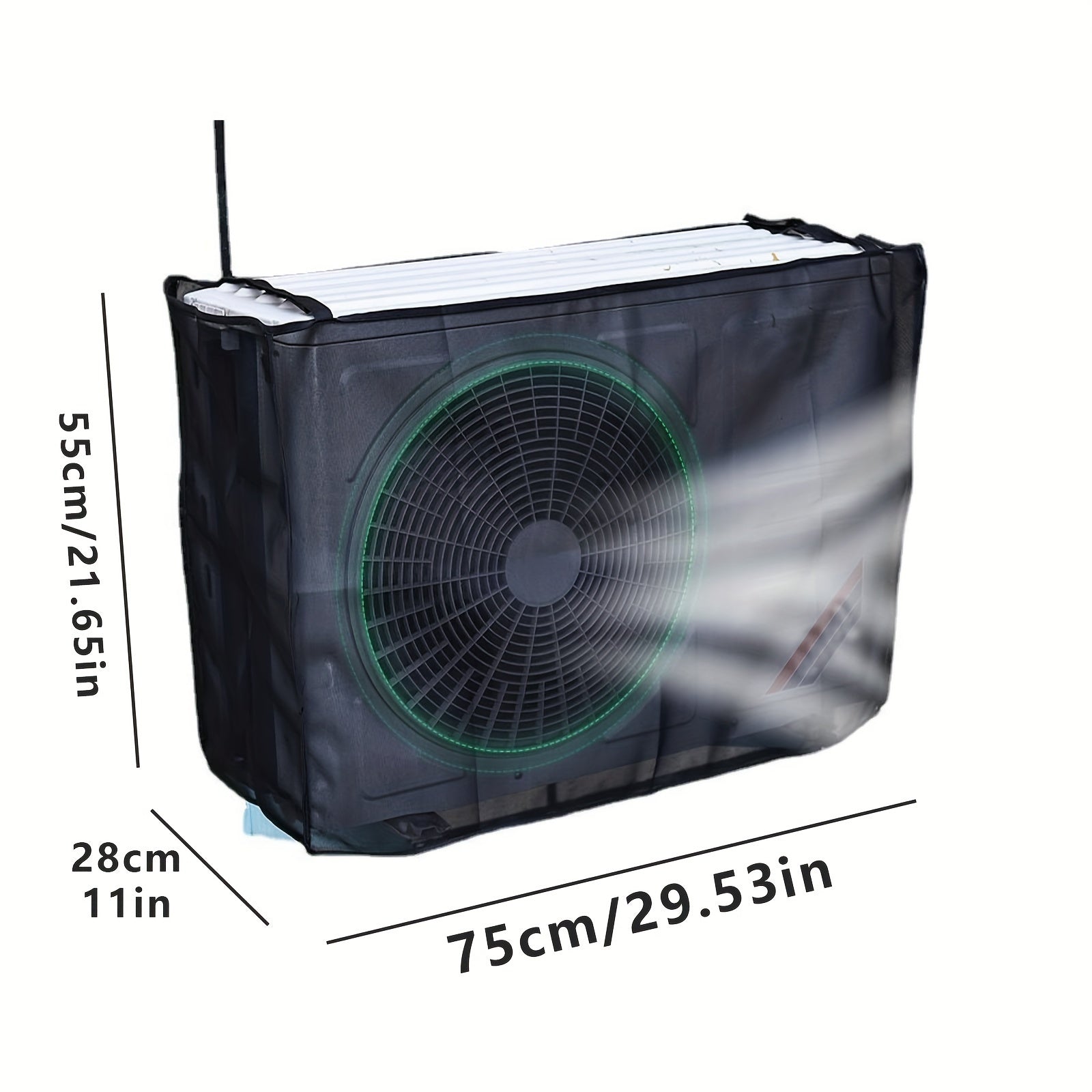 Air Conditioner Cover Waterproof Dustproof for Units Up to 75cm