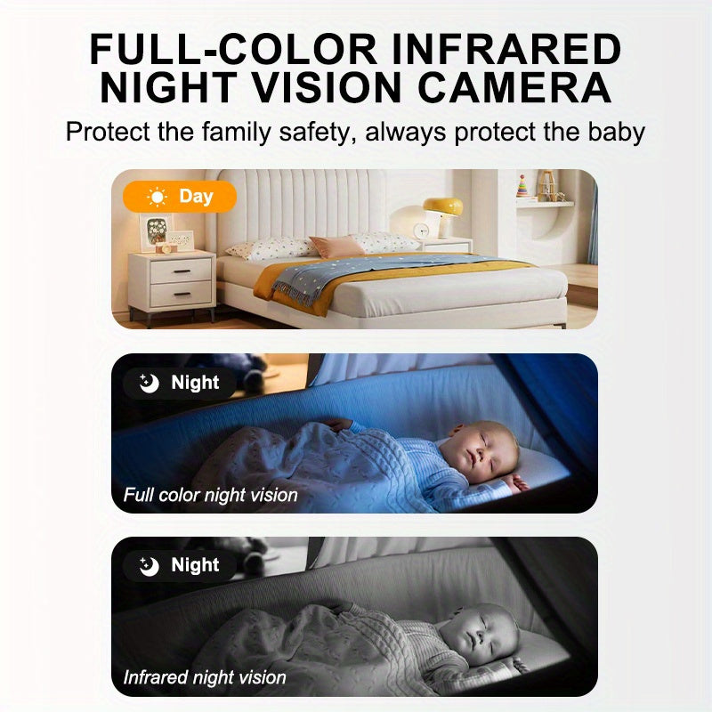 1080P Wireless Security Camera with AI Motion Detection Two-Way Audio Color Night Vision USB Powered Wall Mount