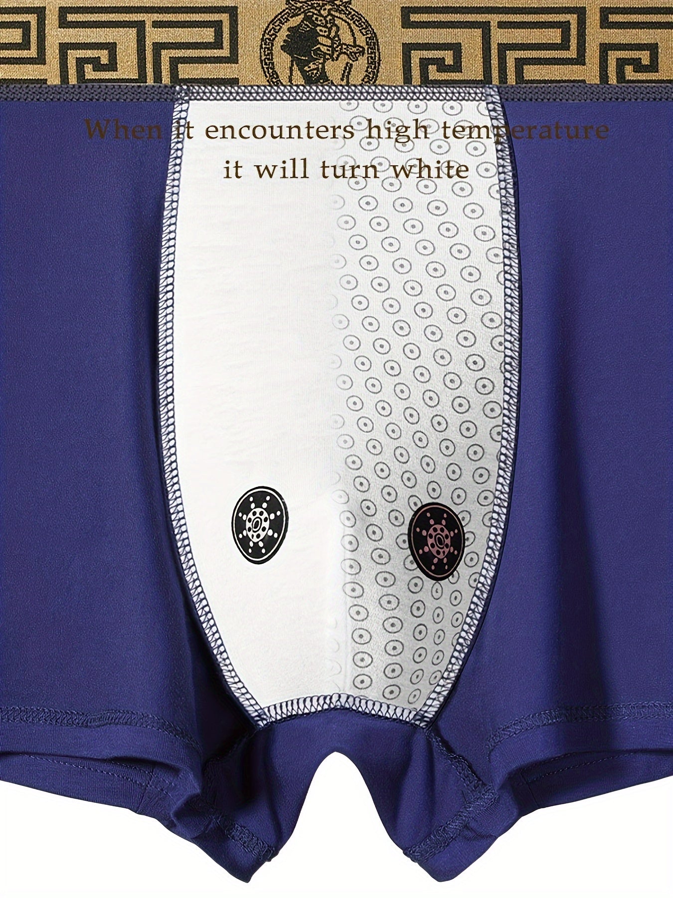 Men's Viscose Boxer Briefs 4-Pack Breathable Medium Stretch Portrait Pattern