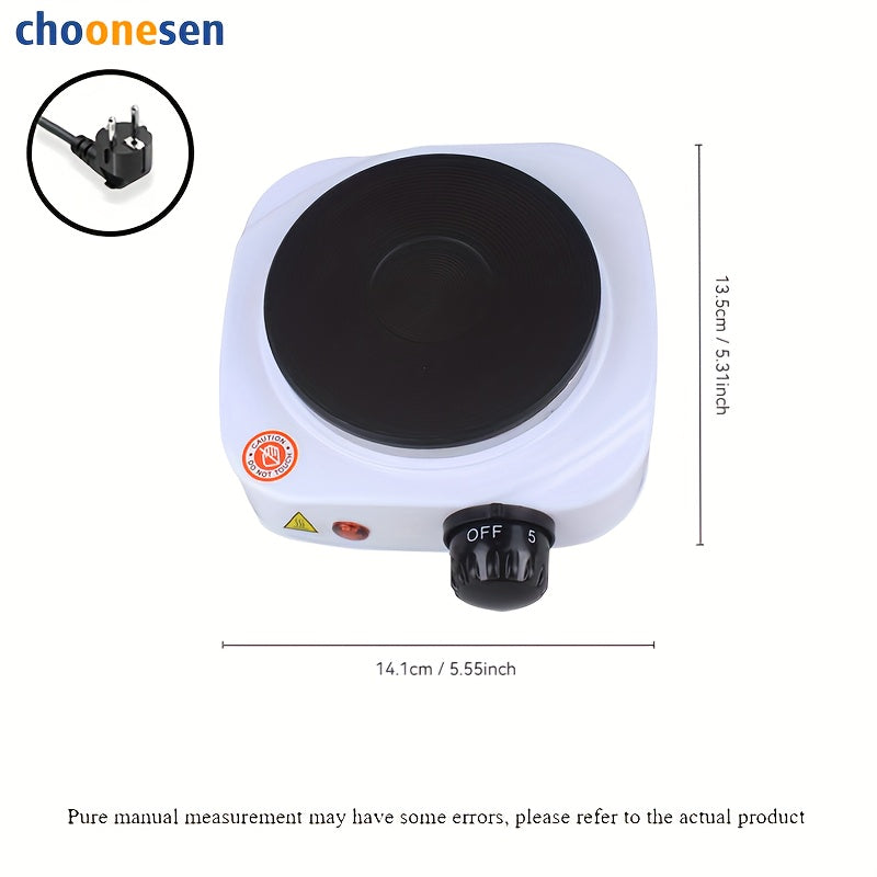 Sayohat va uyda pishirish uchun moslashuvchan harorat nazorati bilan kichik oq elektr pechka 220V-240V portativ