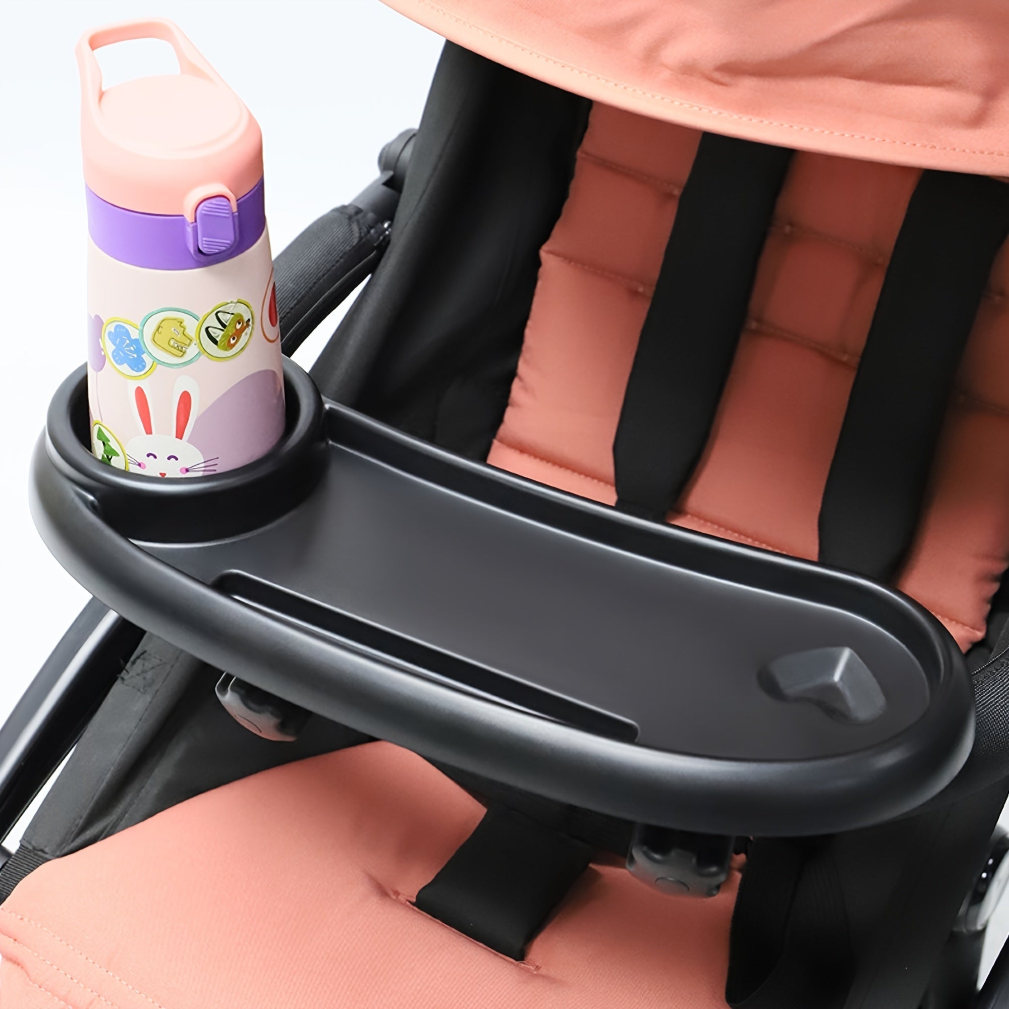 Large Capacity Anti-Slip Stroller Tray with Phone Holder for All Strollers