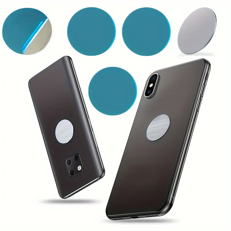 10Pcs Magnetic Metal Plate Car Phone Holder Round Bracket Sheets