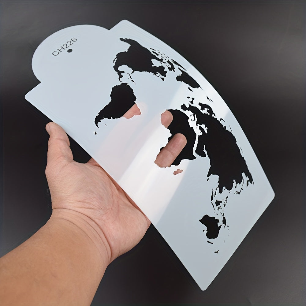 Tort uchun shablon xaritasi shakli dizayni 14.99cm x 35.05cm plastmassa, pechenye va shirinliklar uchun