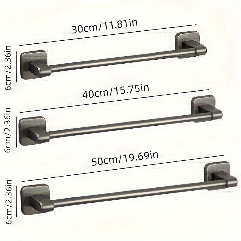 Barra de toallas adhesiva para pared duradera, súper pegajosa, ahorra espacio en el baño