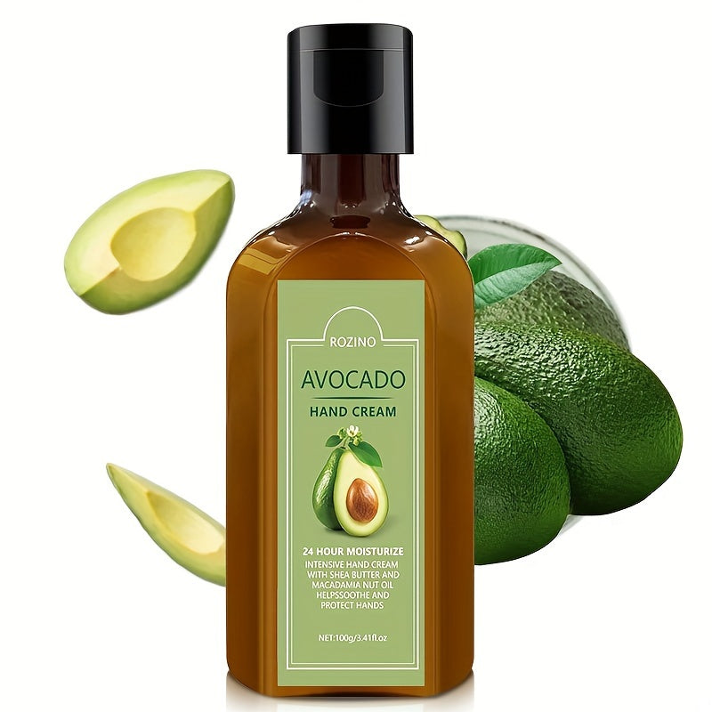 Avokado qo‘l kremi 100g Ultra-moisturizing, aromatsiz, glitserin, E vitamini, quruq qo‘llar uchun