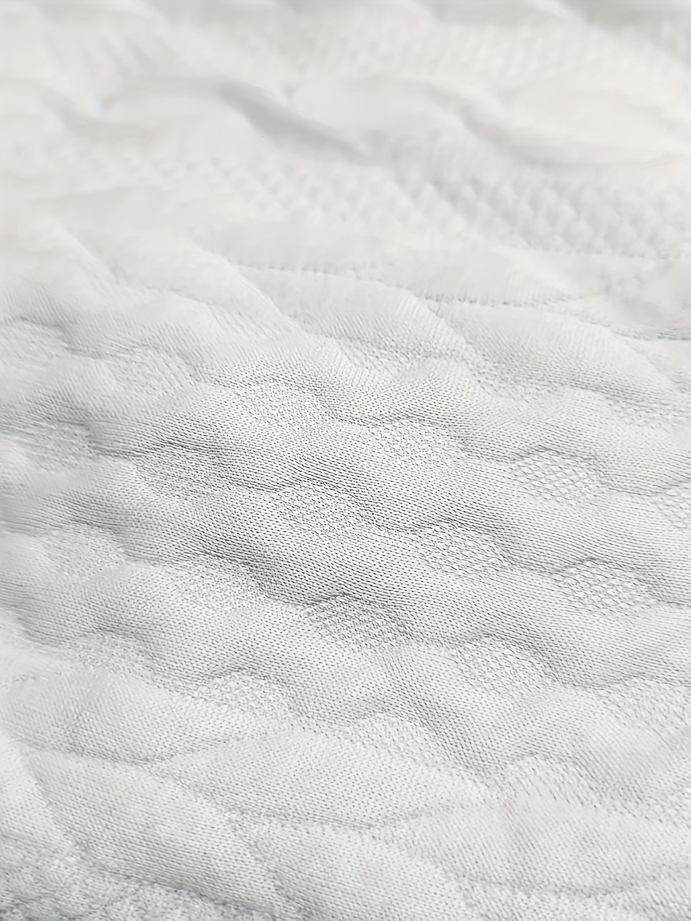 Plus Size Textured Sweatshirt Long Sleeve Crew Neck Casual Women