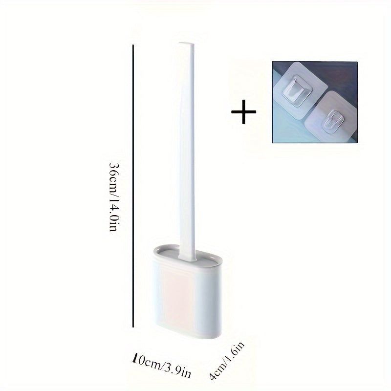 Bizning Oson-tozalovchi Silikon Tualet Cho'tkasi To'plamimiz bilan burchaklarni osonlik bilan tozalang. Uzoq tutqich, devorga o'rnatiladigan dizayn va oson foydalanish uchun sirpanmaydigan tutqichga ega.