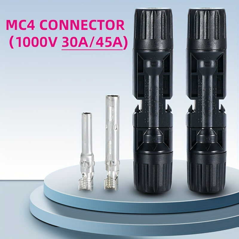 10 пар водонепроницаемых разъемов кабеля солнечной панели MC4 с ключами, номинальное напряжение 1000 В, 30 А, 45 А
