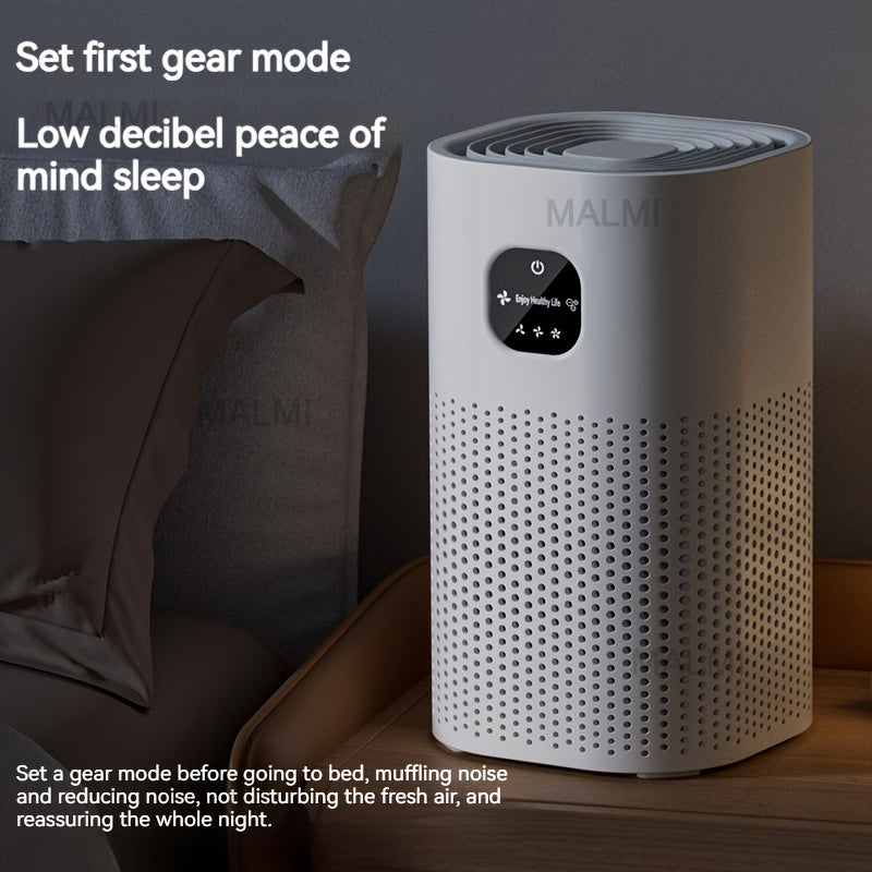 Smart Touch Air Purifier for Home with 3-Speed HEPA Filter