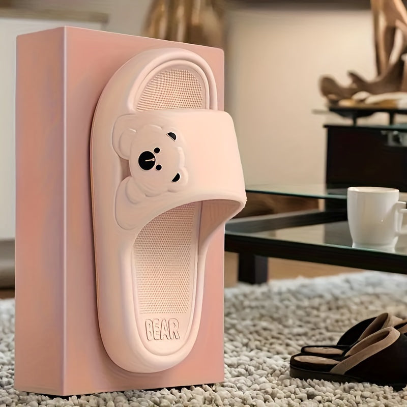 Women's Cartoon Bear Indoor Outdoor Lightweight Slippers