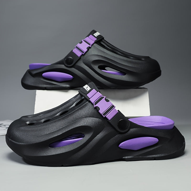 Women's Breathable EVA Clogs with Non-Slip Sole, Adjustable Strap, Summer Outdoor