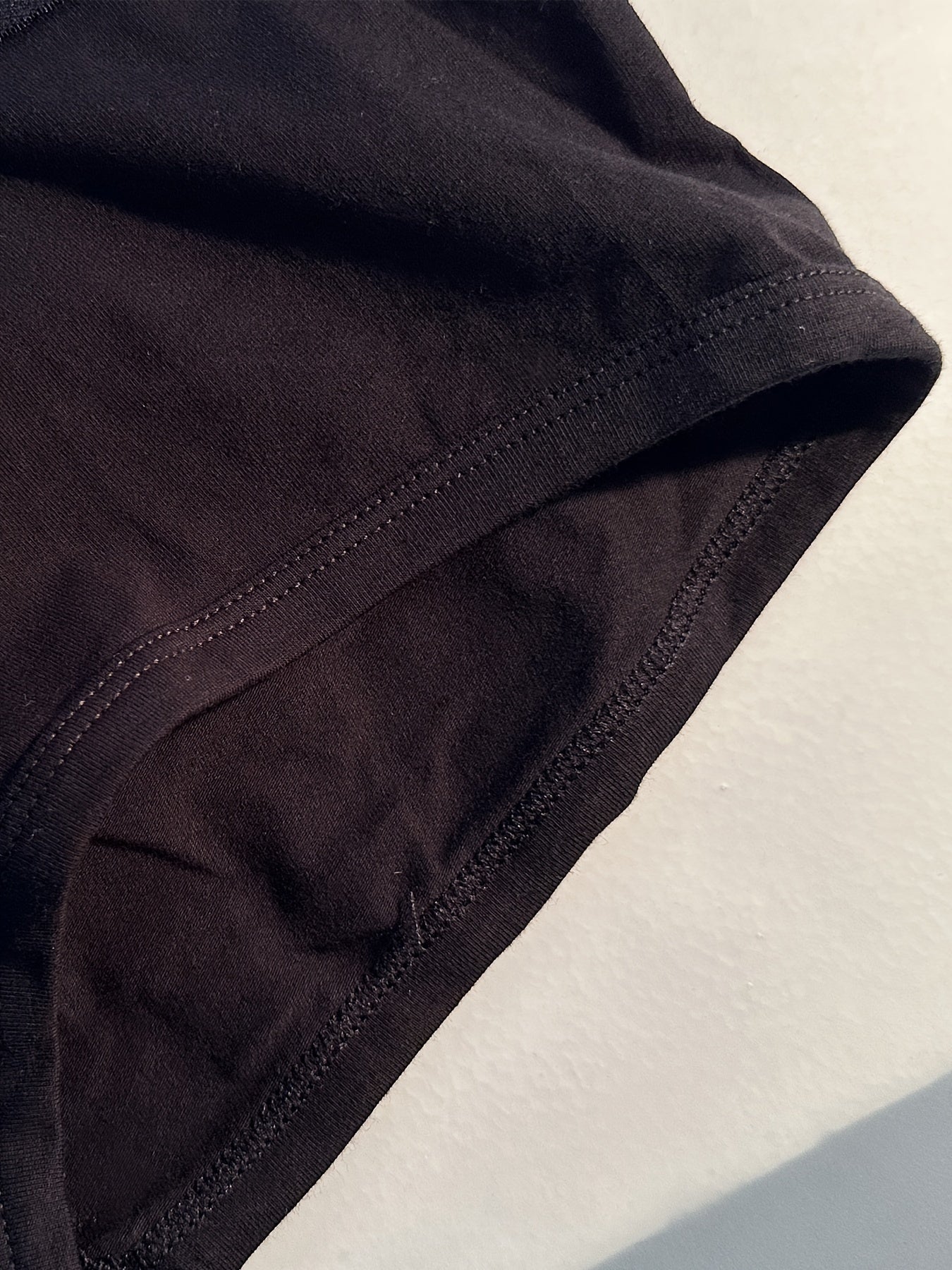 Men's Cotton Boxer Briefs Low Waist Breathable Stretchy Solid Color Shortie Underwear