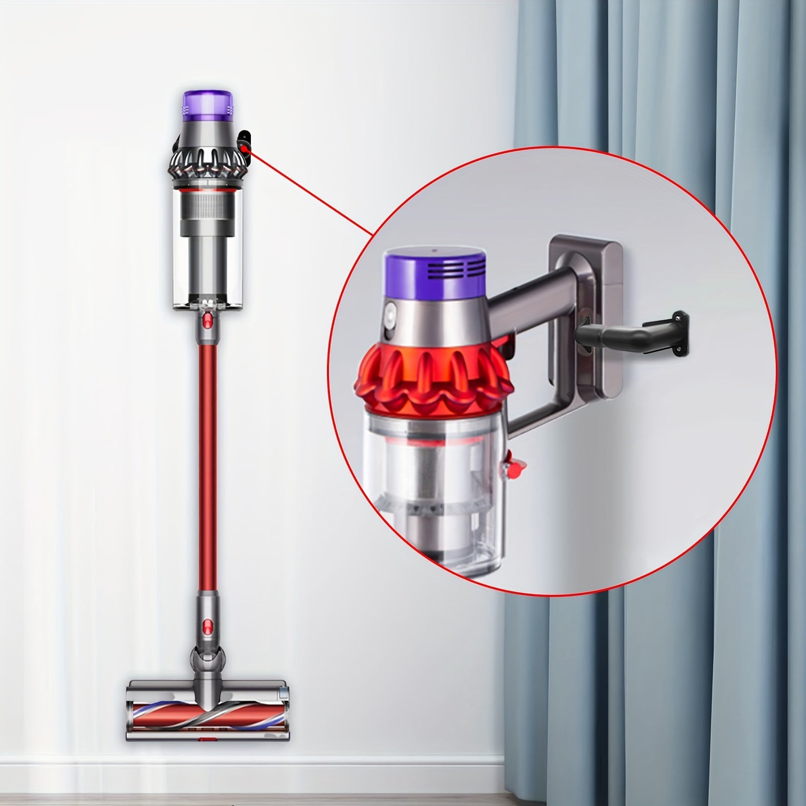 Dyson Cyclone Animal V10 V11 V12 V15 changyutgichlari va Shark IX141 IZ562H IZ682H IZ462H simsiz tayoqli uy hayvonlari changyutgichi uchun Bracket Docking Station