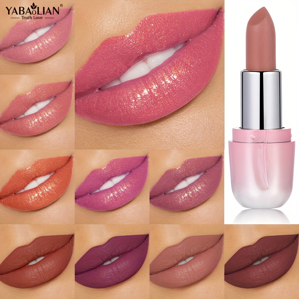 Women's Pearlescent Matte Lipstick Long Lasting Waterproof Pink Lipstick