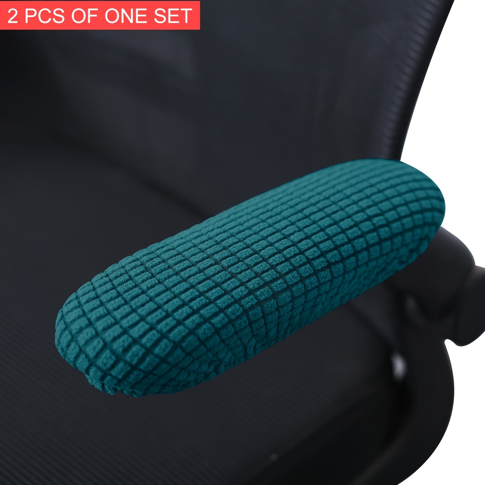 2-Pack Stretchable Polar Fleece Armchair Slipcovers Elastic Band Machine Washable