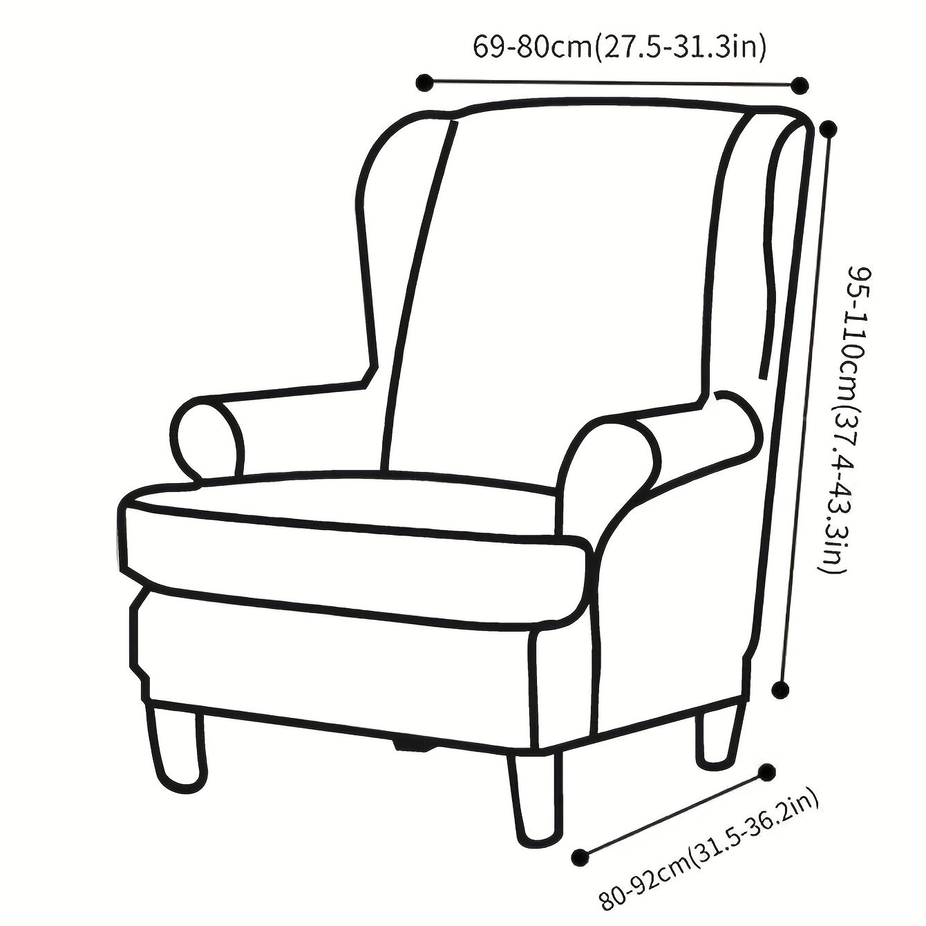 Гибкий жаккардовый чехол для стула с эластичной посадкой, защищает диваны всех размеров, можно стирать в машине.