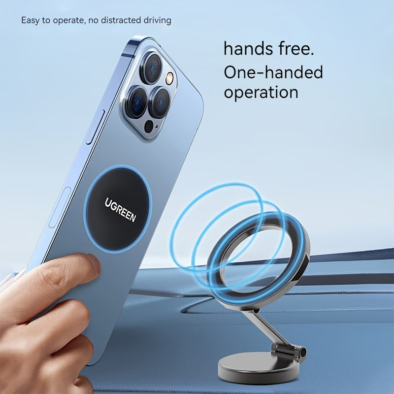 Magnetic Car Phone Holder Universal Suction Cup Rotating Fastening