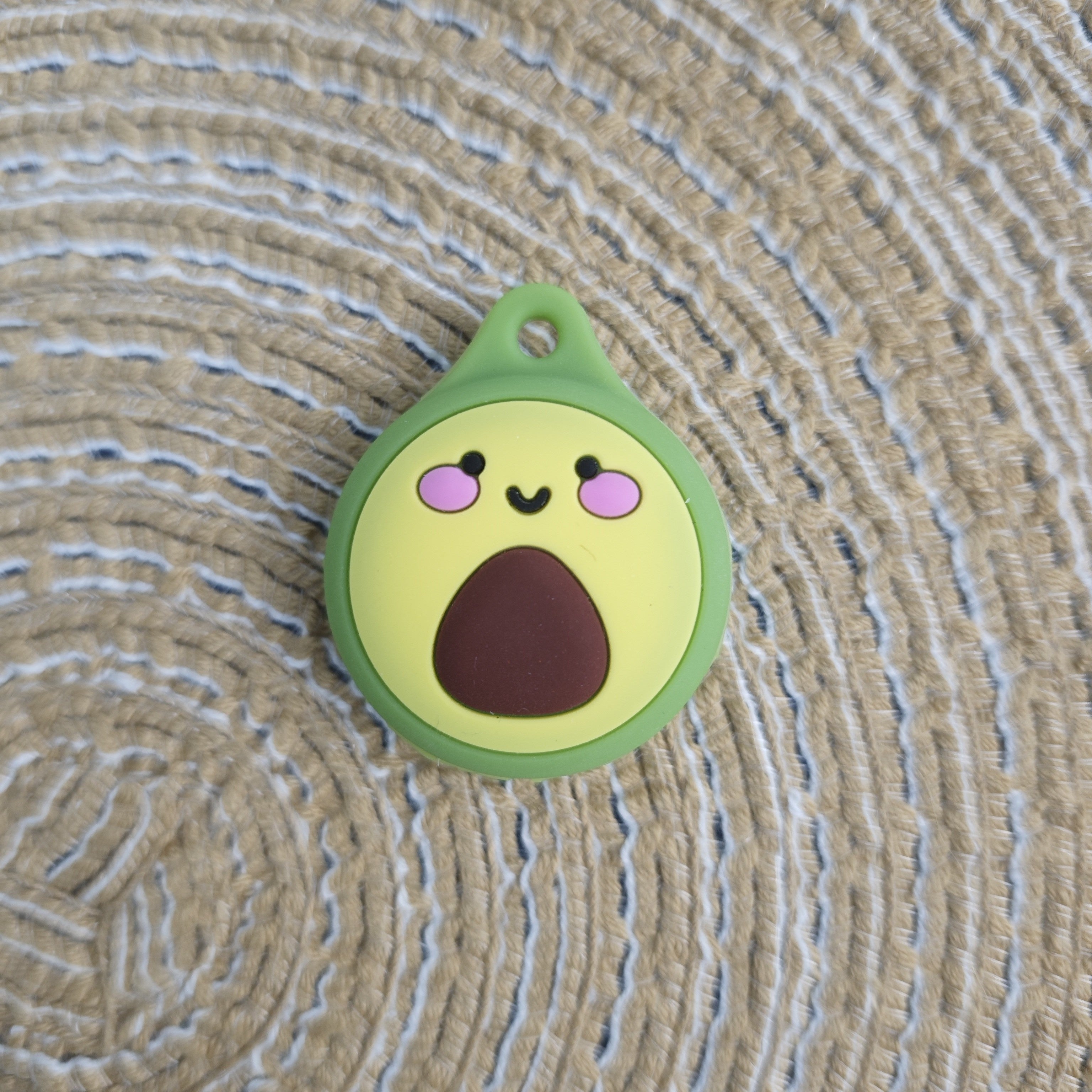 Unisex Silicone Airtag Case Keychain Animal Food Theme Protective Covers