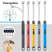 Rechargeable Electric Lighter Windproof Flameless Candle Barbecue Camping