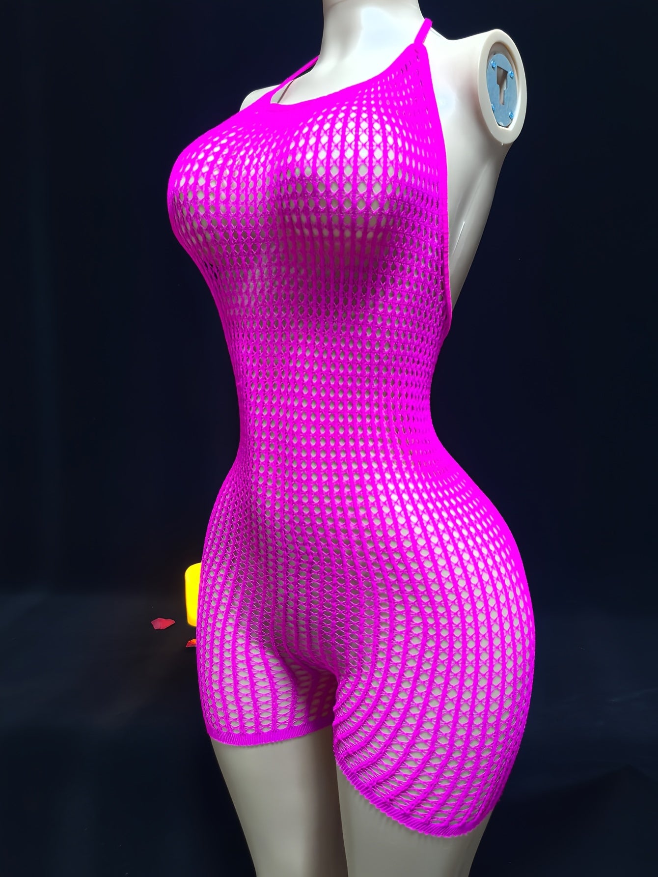 Women's Sleeveless Halter Dress for Valentine's Day