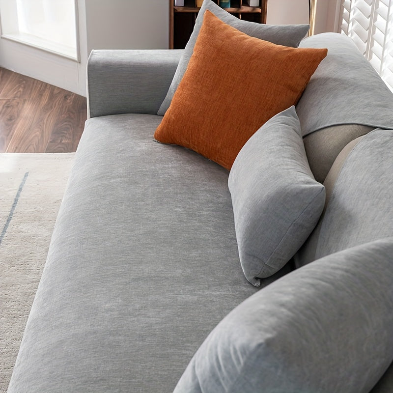 Chenille Sofa Cover for 1-4 Seater All-Season Pet-Friendly Non-Slip Machine Washable
