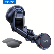 Magnetic Car Phone Mount Dashboard Holder with Adjustable Arm for All Phones