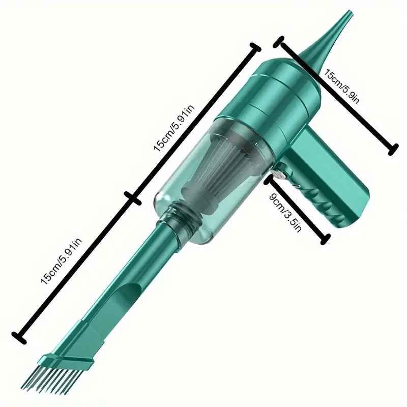 Wireless Portable Vacuum Cleaner with 3-in-1 Nozzle for Home Car Pet Grooming