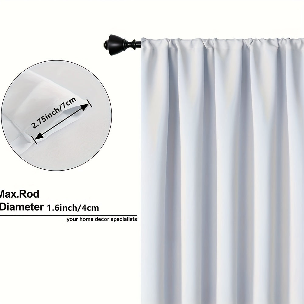 Set of 2 Japanese Mountain Ink Painting Print Curtains Polyester Rod Pocket for Living Room Bedroom Kitchen