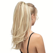 Women's Synthetic Curly Wave Ponytail Extension with 180° Rotating Claw Clip