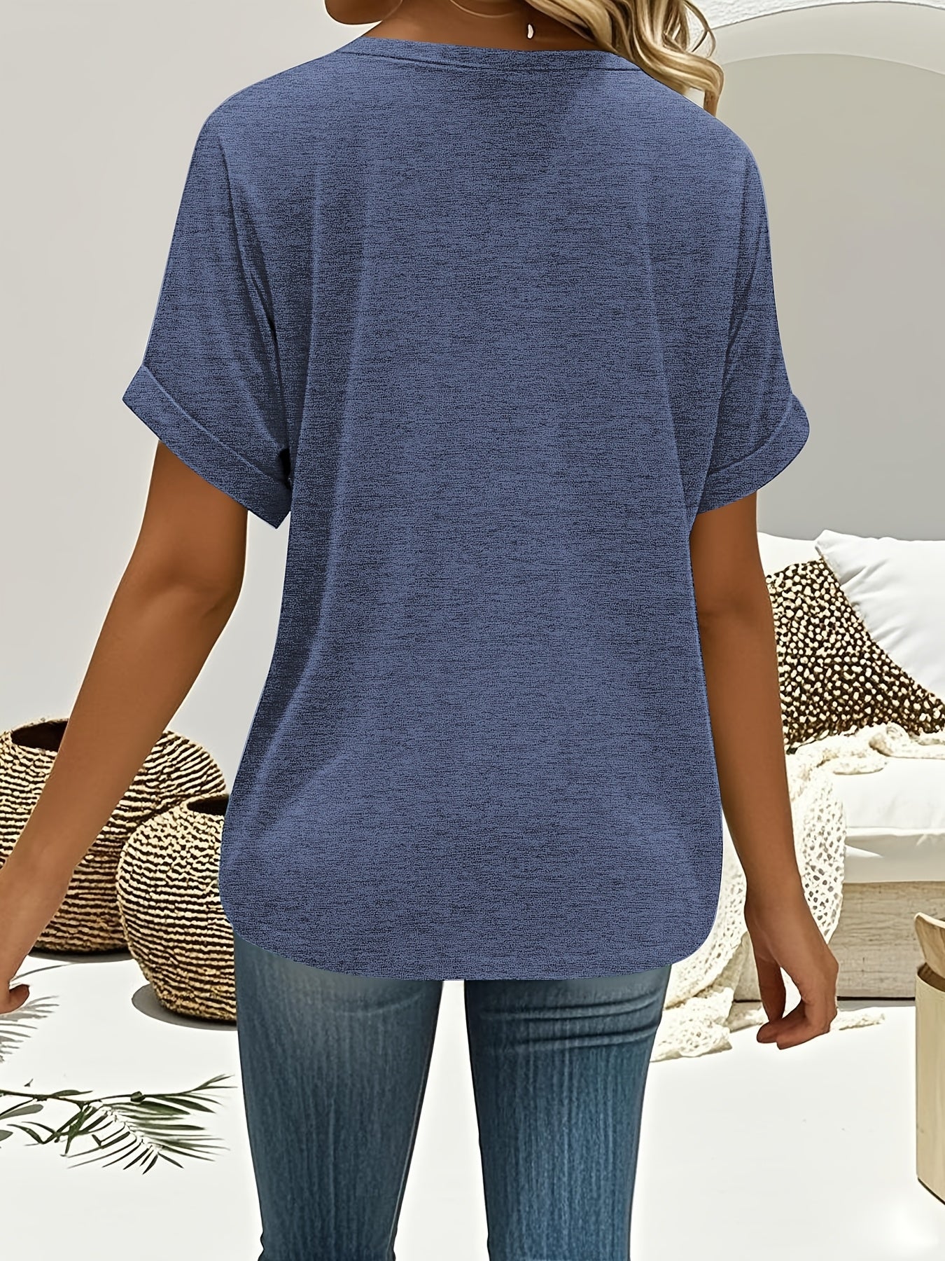 Women's Basic T-Shirts 3 Pack Cotton Casual Tops in White Grey Black