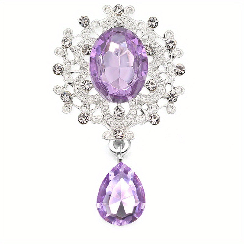 To'y takliflari, sovg'a qutilari va stakanlar uchun 10 ta rhinestone broshyalar to'plami