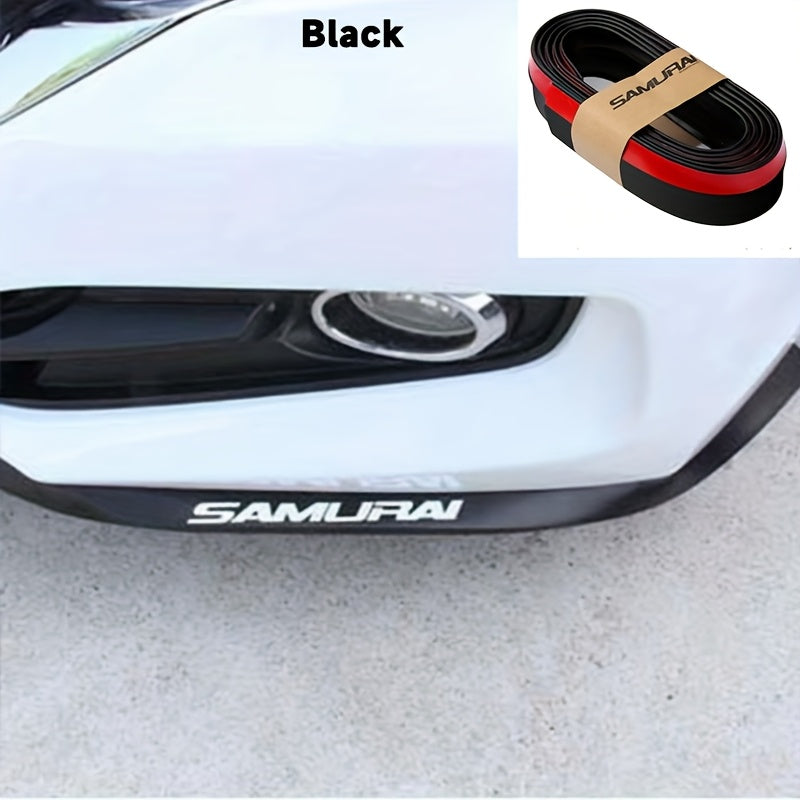 Universal karbon tolasi ko‘rinishidagi rezina yon panjara chet himoyachisi old lip chiziq