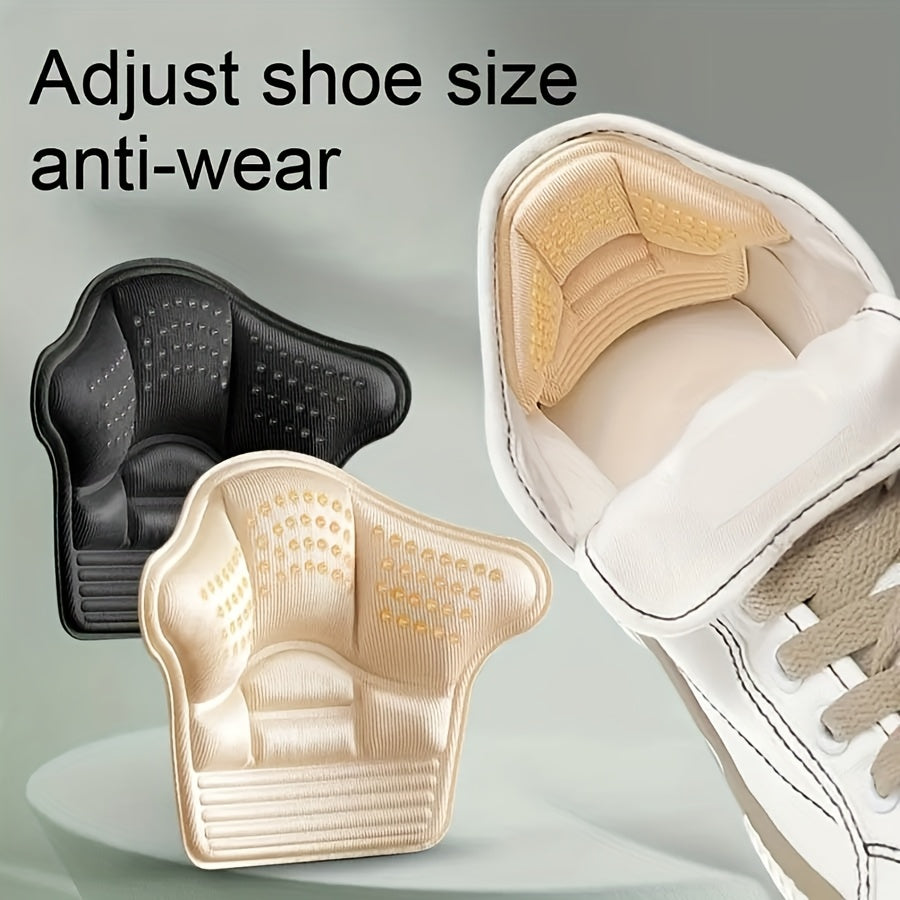 2 Pack Black Memory Foam Heel Cushion Inserts Anti-Slip Comfort for Shoes