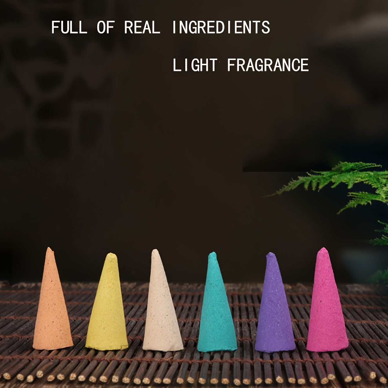 Ассорти из деревянных конусов с ароматом жасмина для праздников, не перьевых, изготовленных оптом.