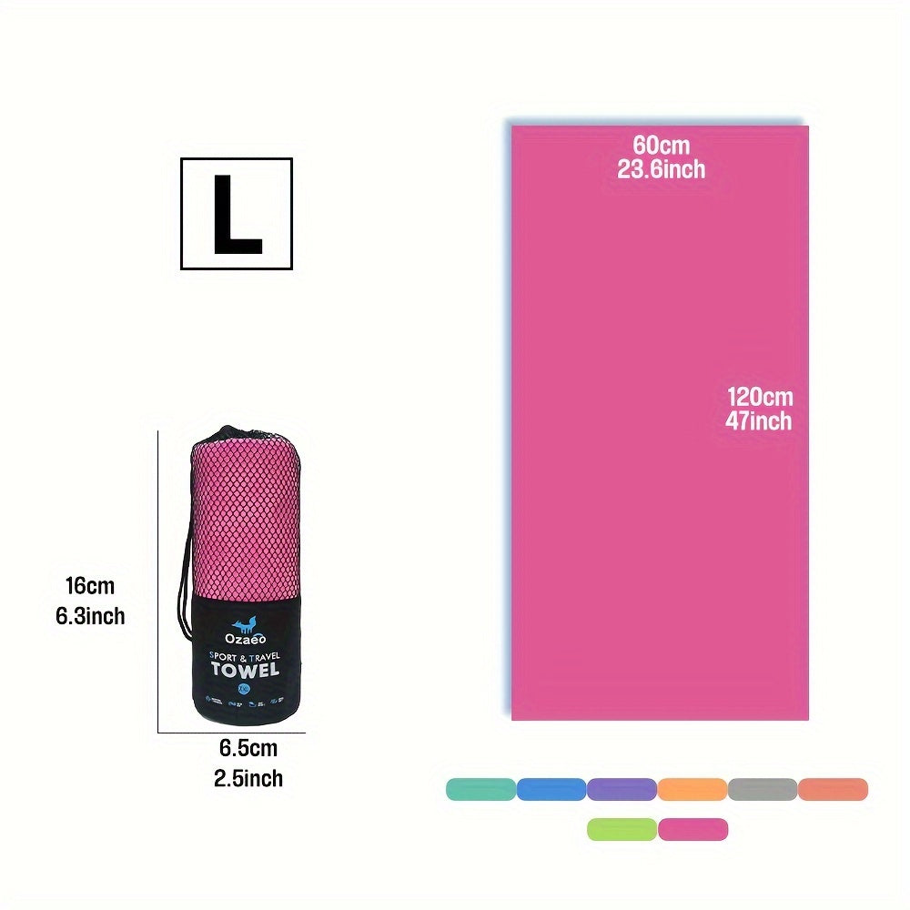 Microfiber Travel Towel Quick Dry Lightweight Sports Beach Hiking Yoga Golf Pickleball