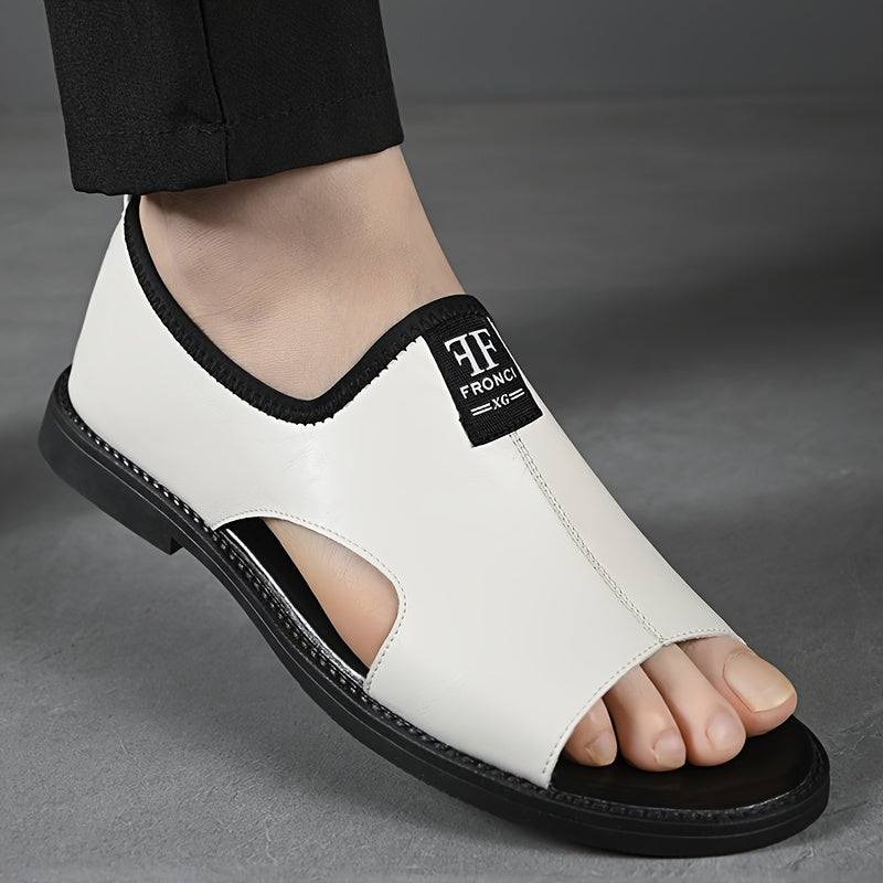 Erkaklar Moda Sandallari 2025 Yoz Kollektsiyasi oddiy ko'chada kiyish uchun mo'ljallangan, bir rangli mikrofiber sintetik yuqori qismi, soxta ichki qismi va kauchuk tagligi bilan ajralib turadi. Ular yengil.