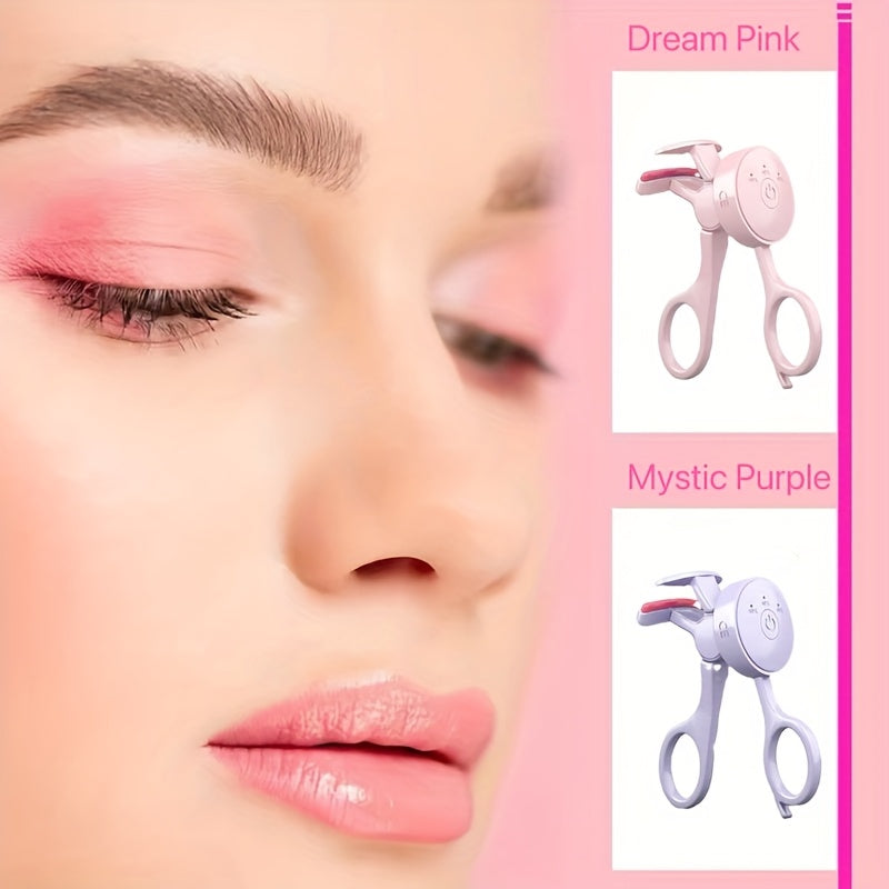 Electric Eyelash Curler USB Rechargeable Heated Mascara Wand for Eyelash Curling