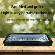 Parrilla portátil plegable de carbón para camping y barbacoa