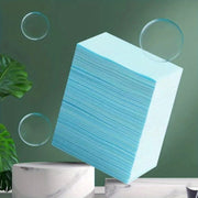 Pack of 60 Paper Cleaning Tablets for Kitchen Sinks and Cookware Purple Blue