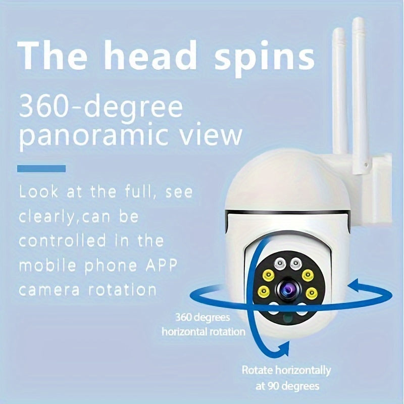 5G Ikki kanalli To‘liq HD WiFi Xavfsizlik Kamerasi 360° Panoramik Kuzatuv Inson Aniqlash va Real-Vaqt Signal