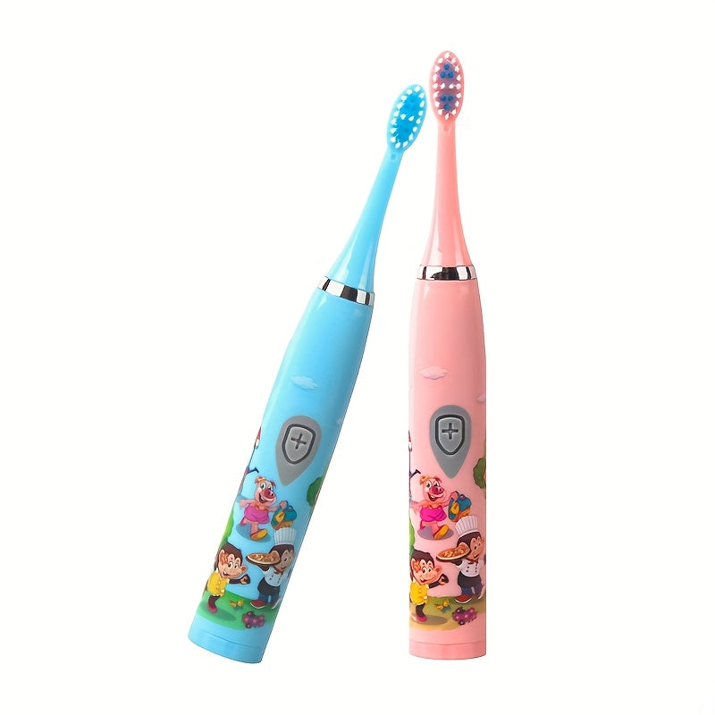Family Electric Toothbrush Soft Bristles Battery-Operated Oral Care