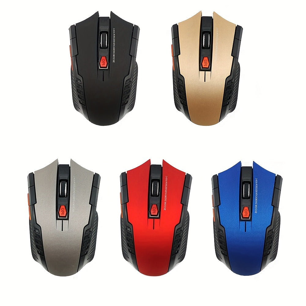 Wireless Gaming Mouse with 6 Programmable Buttons and Optical Sensor for PC and Laptop